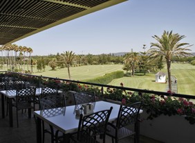 View from the Club house of The RealClub de Golf Sotogrande