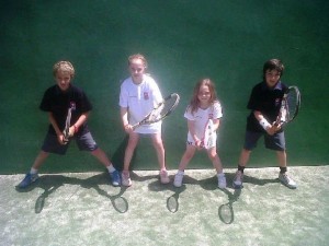 Tennis pros in training Sotogrande