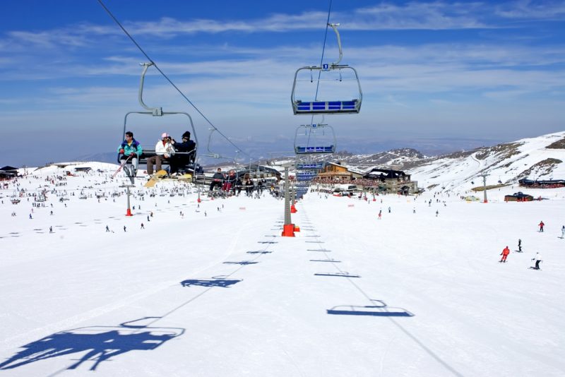 snow lifts Sierra Nevada Spain