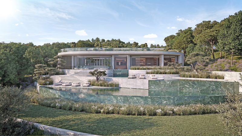 exterior frontal swimming pool